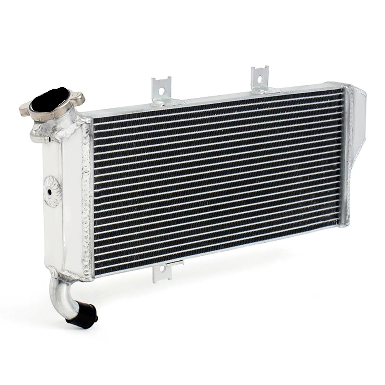 BIKINGBOY Engine Cooling Radiator Compatible with ER-6N 05 06 07 09 10 11 13 14 15 16 17 ER-6F 09-11 13-17 ER6F ABS 2013-2017 Water Cooler(ER6N ER6F 09-11)