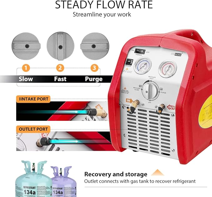 Detector de Fugas de Refrigerante y Máquina de Recuperación VIVOHOME miniatura 8