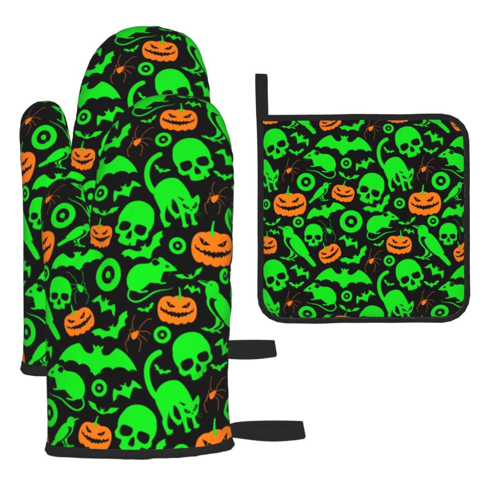 Gants de cuisine pour gâteaux d'Halloween et plats au four