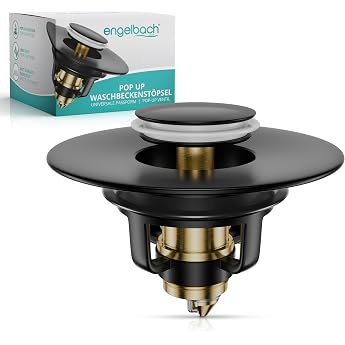 Engelbach  Pop Up Sink Plug 40 mm Universal Black