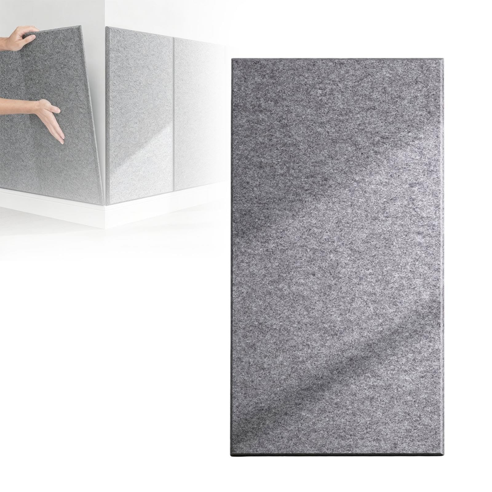 Pannelli murali 3D, rivestimento effetto pietra, 30 x 60 cm | Materiale PET per decorazioni d'interni, mattoni decorativi, arredamento moderno per esterni e interni(Gray,10PCS)