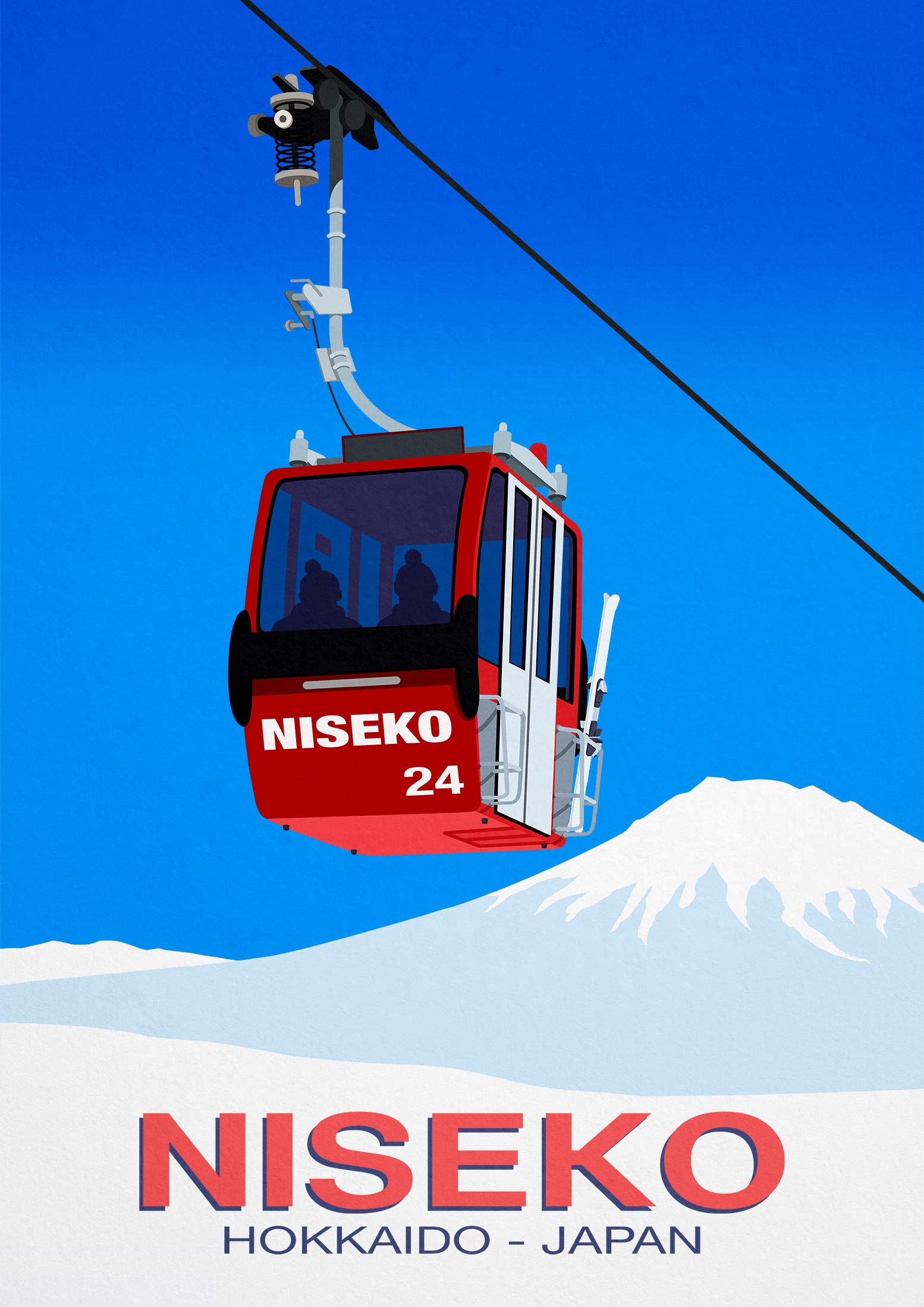 Amazon.com: Niseko , Japan Ski Resort Poster (50cm x 70cm