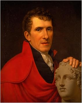 HardPress Portrait of Antonio Canova by Rudolph Suhrlandt - Neoclassical Oil Painting 11 x 14 inches