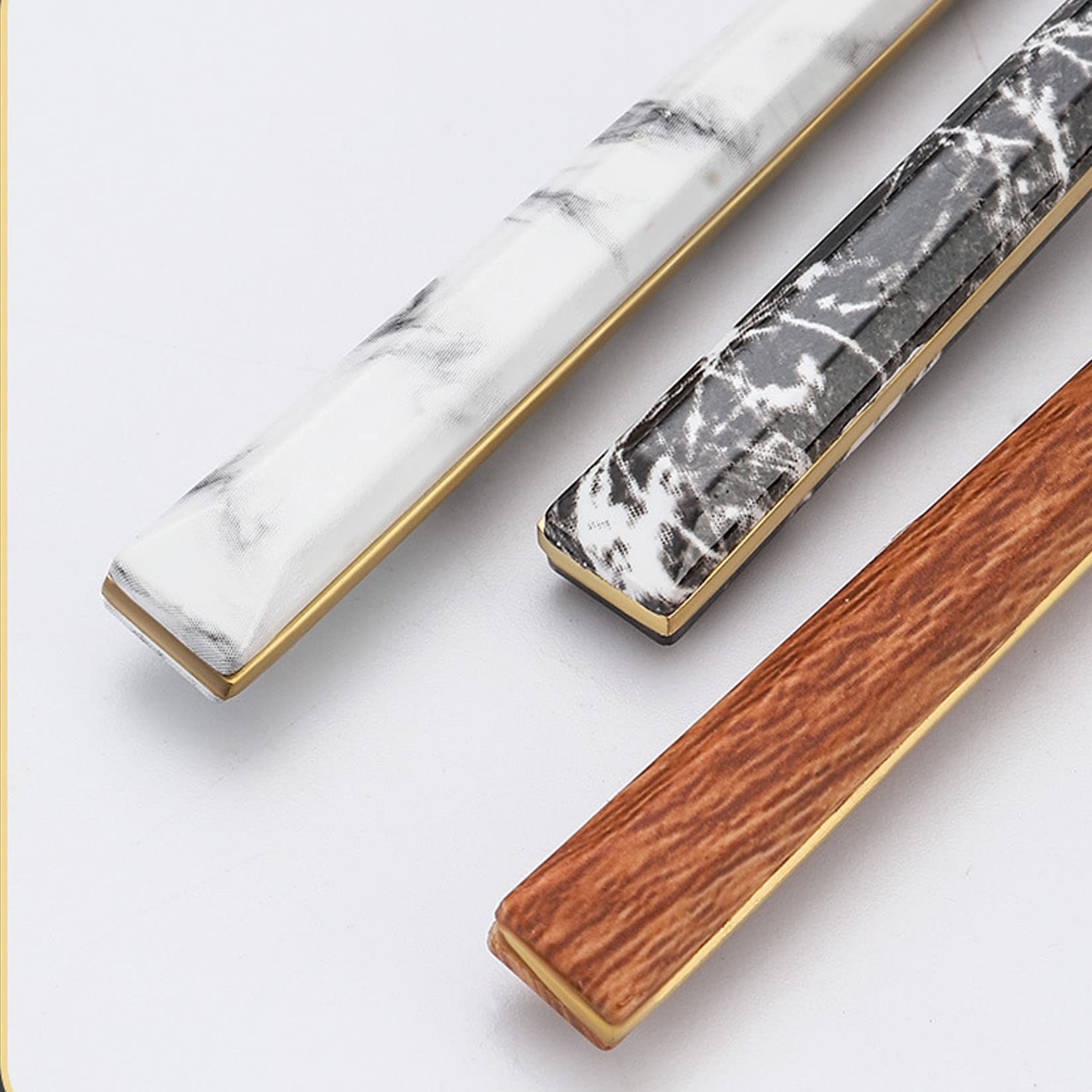 Ensemble D'argenterie avec Couteaux À Steak, Ensemble De Couverts Réutilisables en Acier Inoxydable De 24 Pièces, Finition Polie Miroir Durable pour Un Usage Quotidien, Fête,Marron
