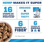 Manitoba Harvest Hemp Yeah! Granola, bleuets, 283 g, avec 21 g de protéines, 5 g Omégas, 3 g de fibres et < 10 g Sucre par portion, biologique, non-OGM, emballage mai vary