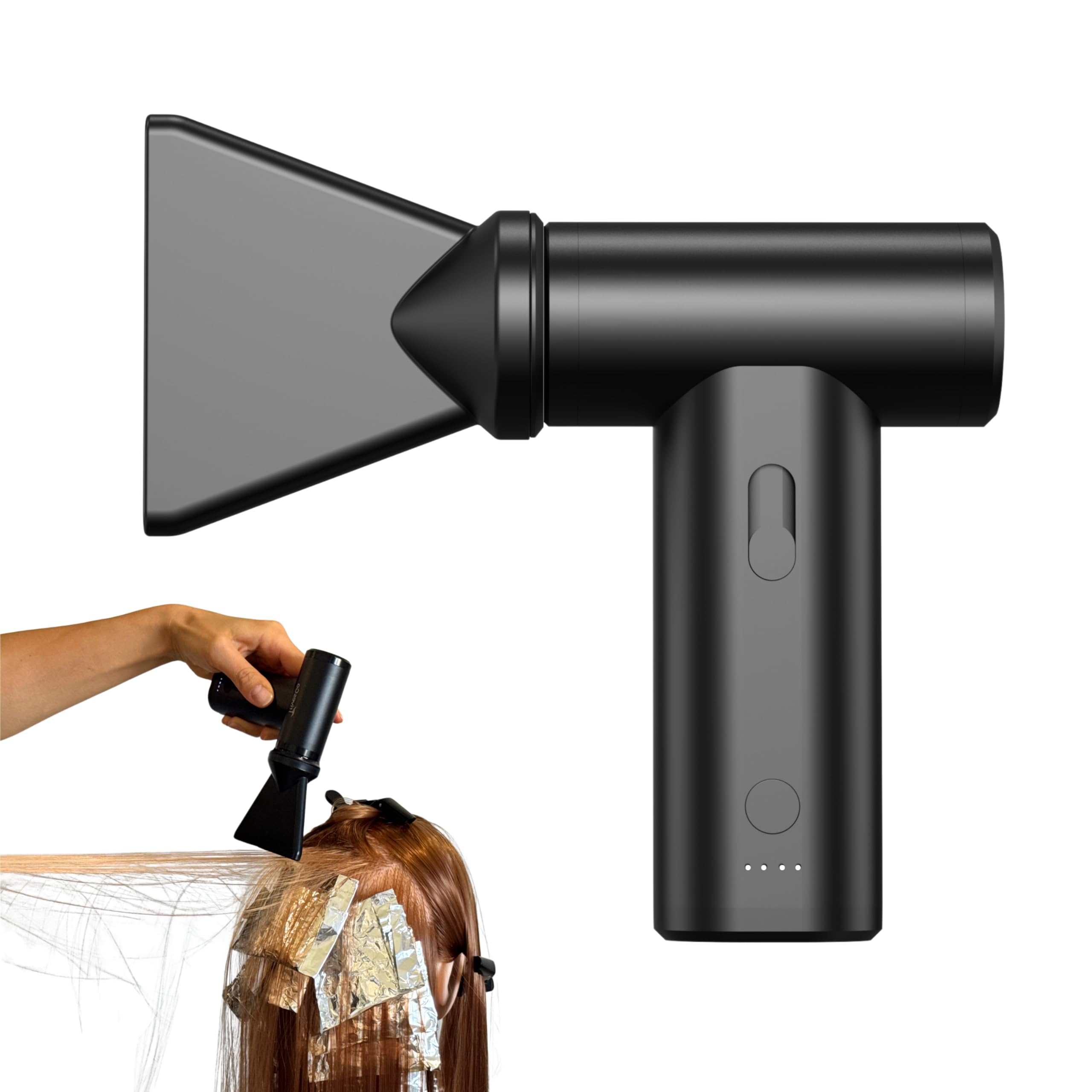 AIR Professional AirTouch Tool – Buse plate rotative pour AirTouch, balayage et mèches | Outil pneumatique de précision sans fil pour coloristes de cheveux | Comprend une poignée à cheveux et | Conçu spécifiquement pour les applications couleur AirTouch