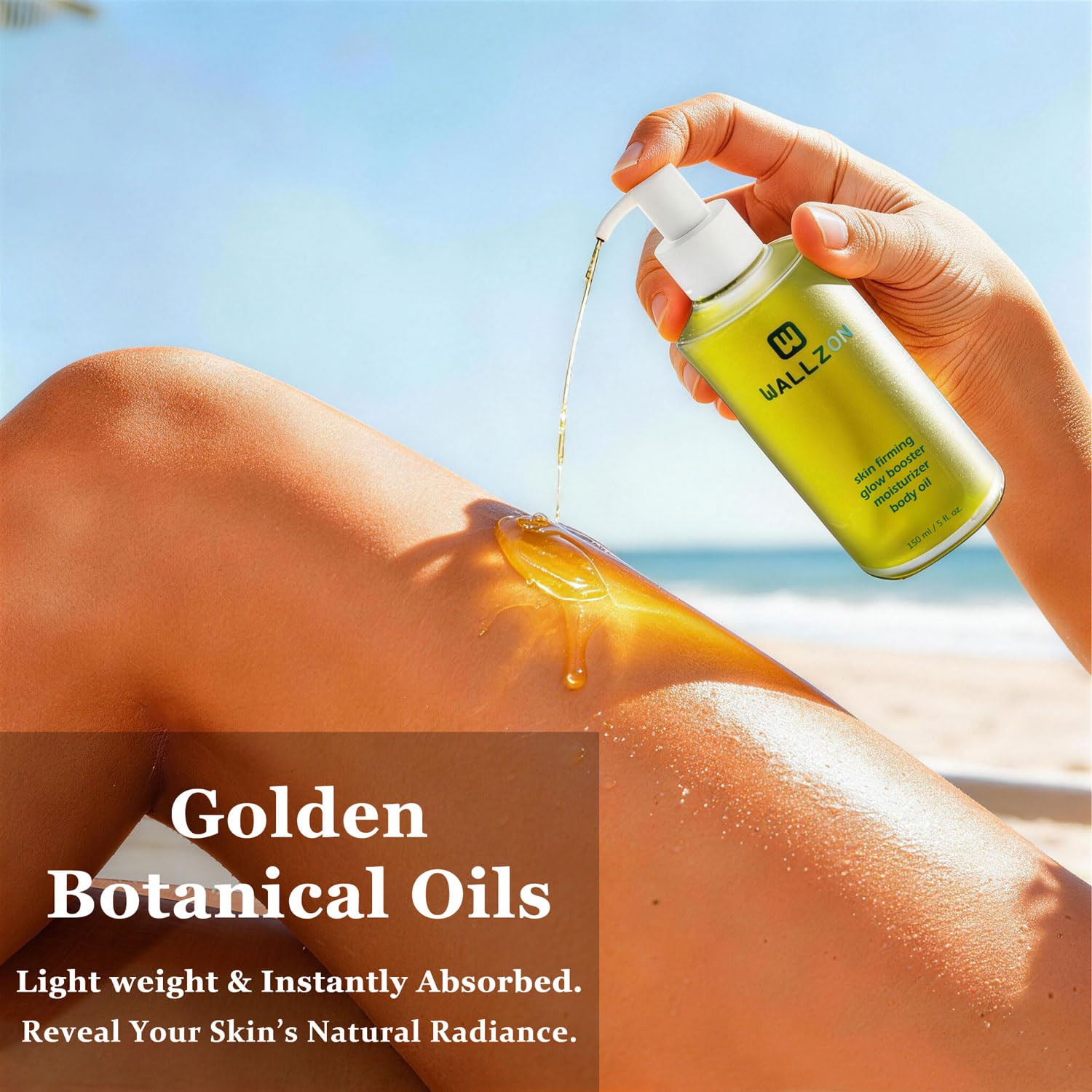 Firming & Moisturizing Body Oil for Women with Seaweed Extract, 5 oz After Shower Skincare Oil, Non-Greasy, Lightweight, Fast-Absorbing, Improves Skin Elasticity, Citrus Scent - Image 5