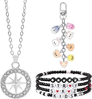 Comprar 6 Piezas Kpop Stray-Kids Merch, Collar Unisex de Stray, Skz Pulseras Kpop, Skzoo llavero, Regalo para Seguidores Mujer Niñas Cumpleaños Navidad