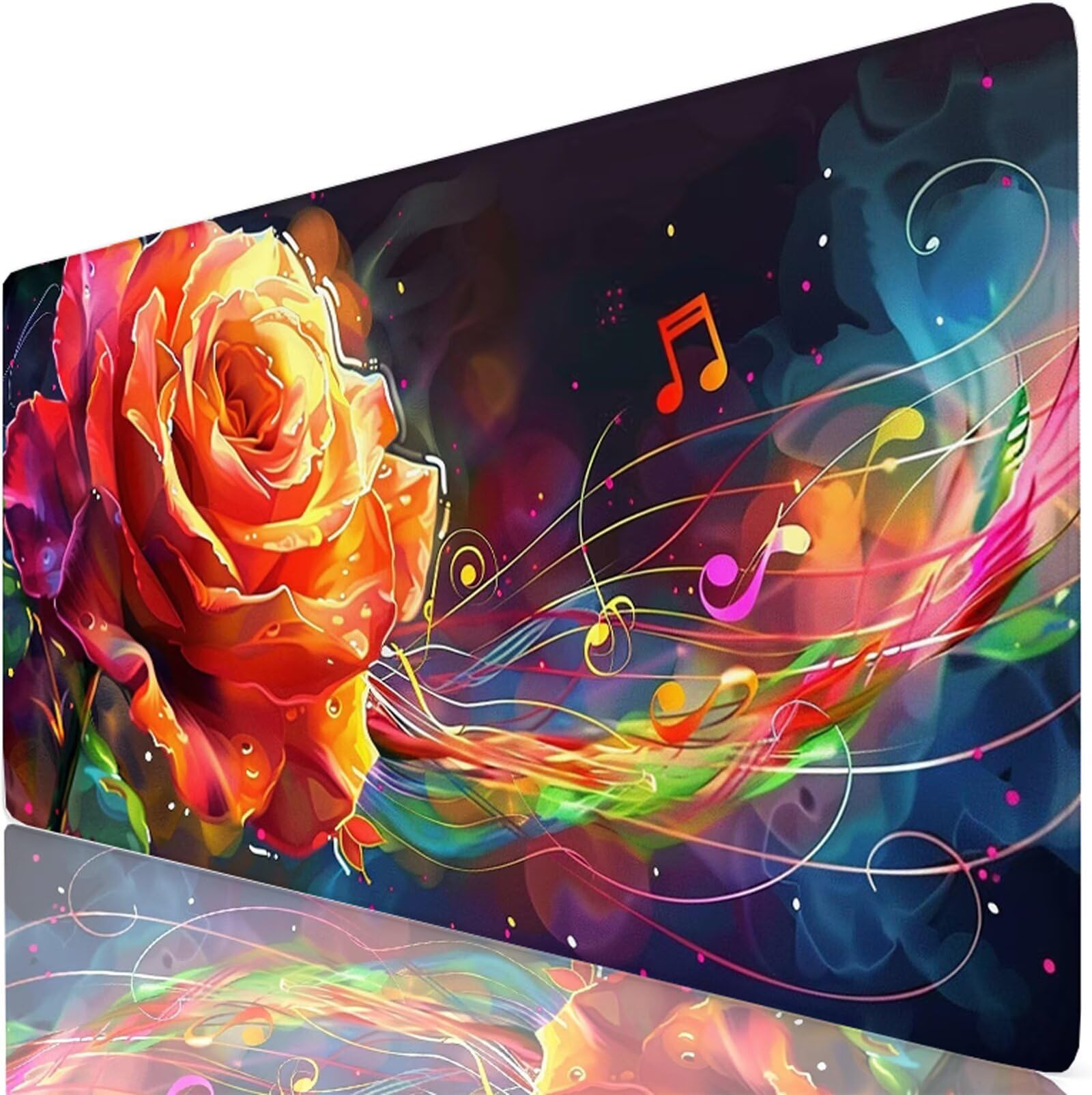 Mouse pad imperméable orange grand format pour protéger votre bureau PC - 8