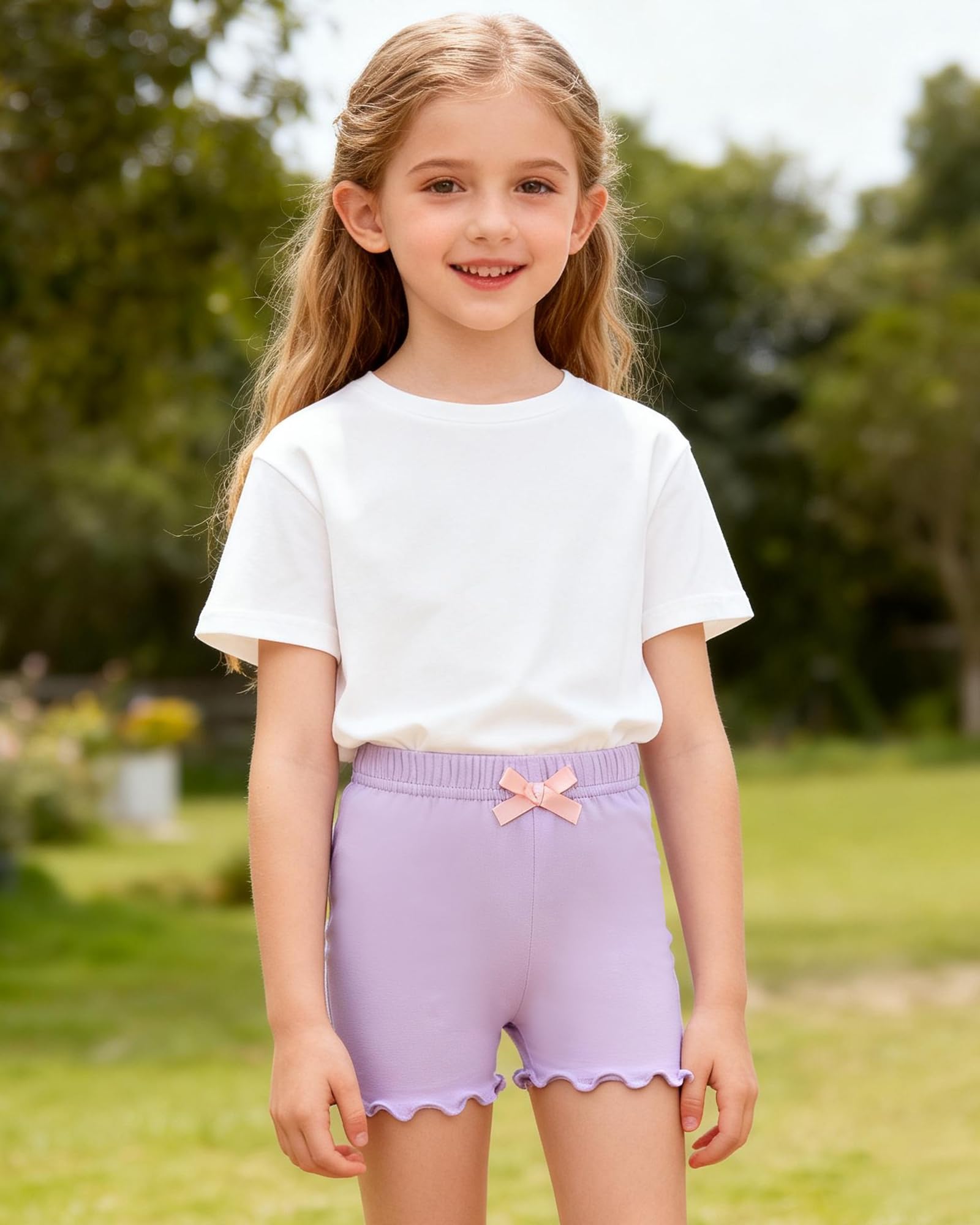 Chicduo Confezione da 12 pantaloncini da bici per ragazze bambino Cartwheel pantaloncini per bambini sotto vestito pantaloncini estivi di sicurezza