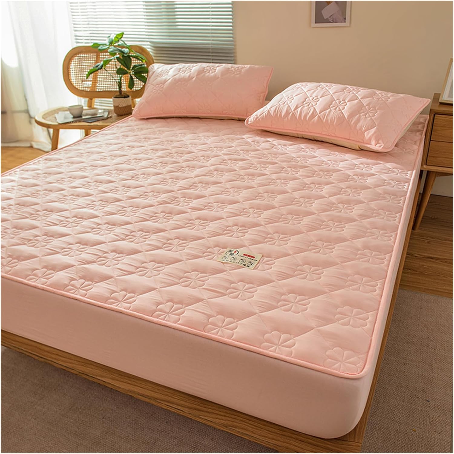 Drap-housse matelassé 150x200 protège-matelas doux tout compris pour le bien-être de votre famille