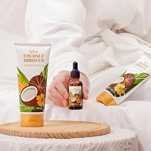 Miniatura 4 de Juego de baño y cuerpo, regalos de spa para mujeres, kit de regalo de 10 piezas de coco para mamá, incluye sal de baño, aceite de masaje, baño de