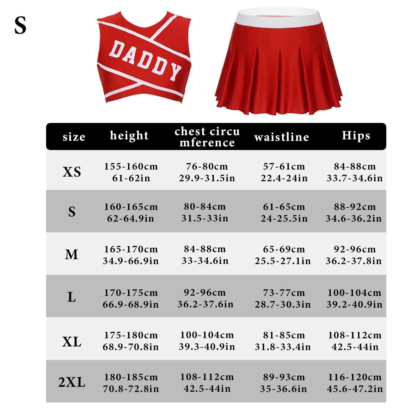 Sexy Cheerleader-Kostüm für Damen, modisches Cheerleader-Outfit, Cheerleader-Outfit, bequeme Damen-Cheerleader-Uniform für Weihnachten, Halloween, Muttertag, Valentinstag