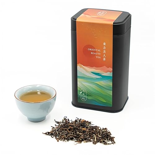 TEA & TIME Té de belleza oriental, té Oolong de hojas sueltas, té chino premium, origen de Taiwán (2.64 onzas)