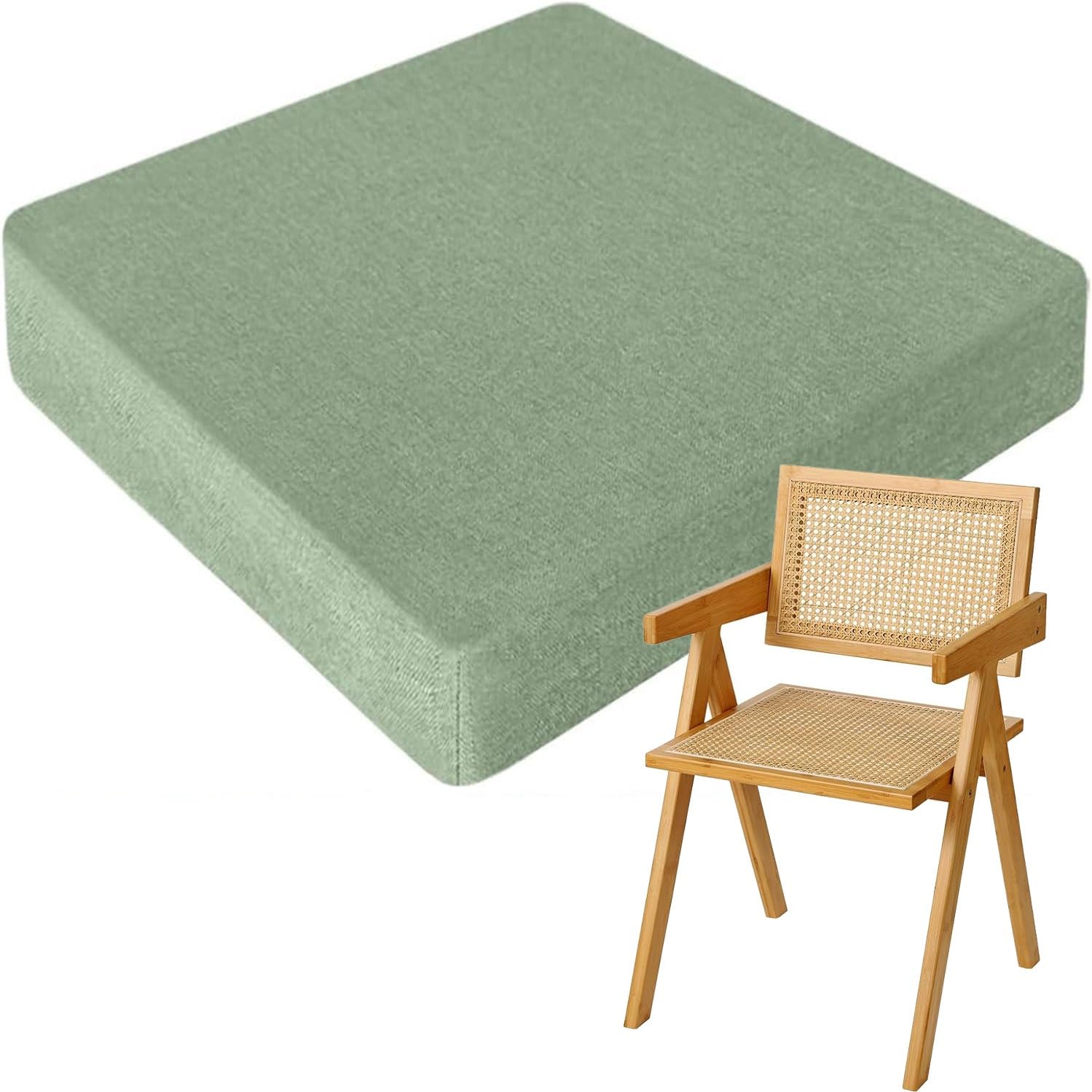 Galettes de chaises carrées amovibles 40x40 45x45 50x50 lavables
