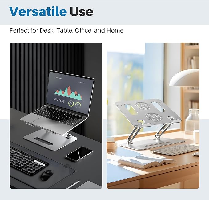 Soporte Ajustable para Portátil YICOSUN con 2 Ventiladores y RGB miniatura 5