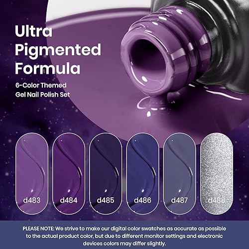 Miniatura 70 de Beetles - Esmalte de uñas de gel pastel, 6 colores, esmalte de gel macarrón, rosa claro, azul, verde, amarillo, morado, uñas suaves para todas