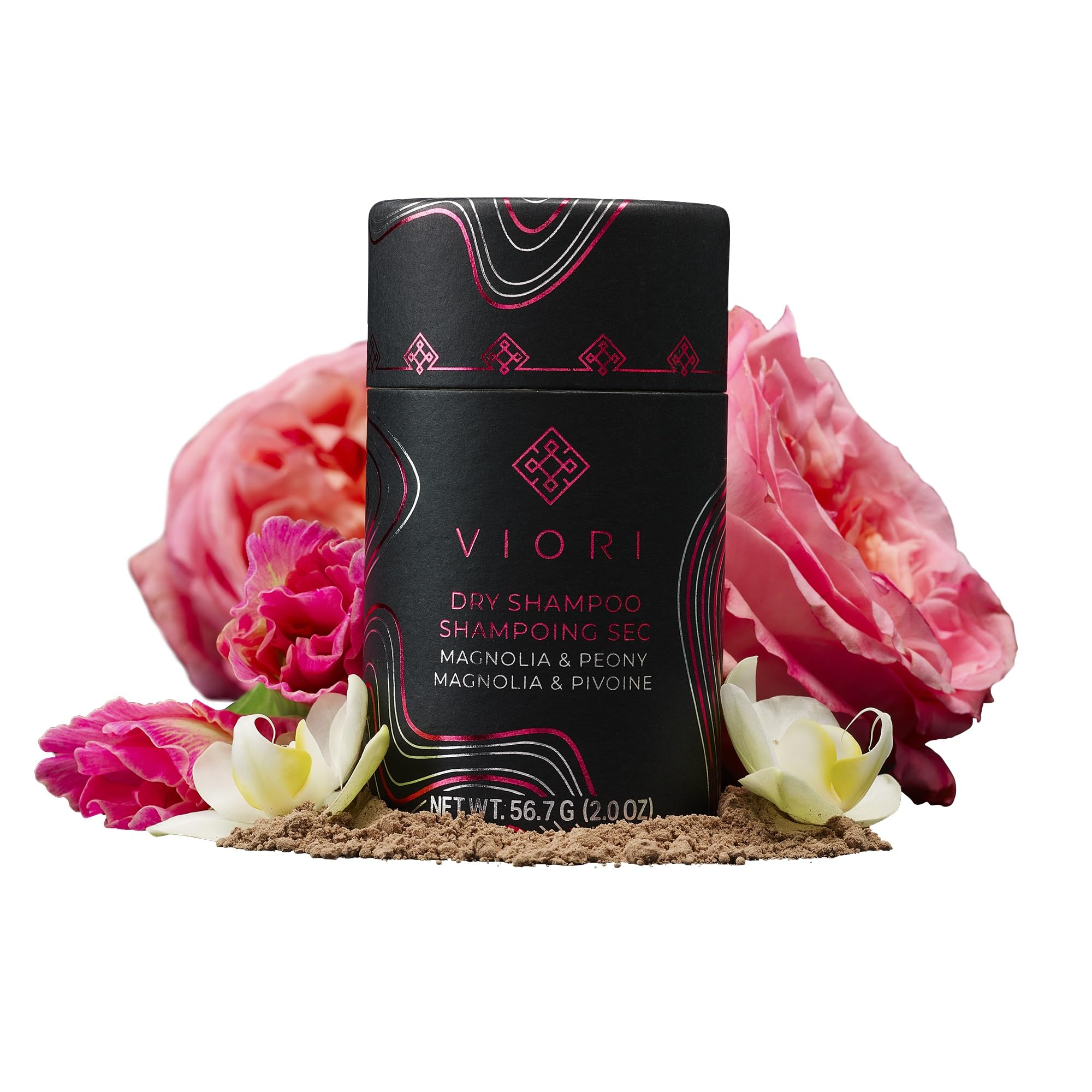 Viori Dry Shampoo Powder, Magnolia and Peony - Fast-Absorbing - Volumizing Shampoo - Dry Shampoo for Oily Hair - Neutralizes Odor - Long-Lasting