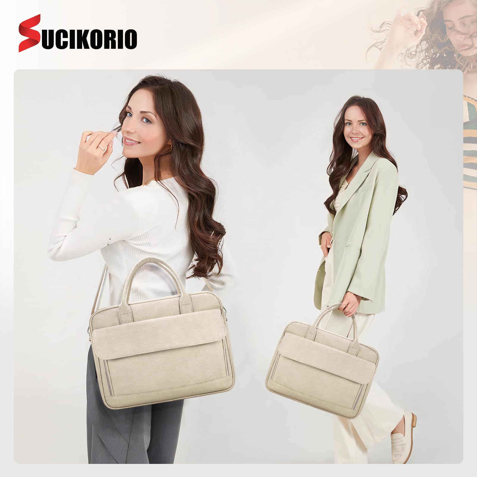 Sac Ordinateur Femme 17 Pouces, Imperméable Cuir Sac Cabas Femme Sacoche Ordinateur Portable Grand Sacs à Main Travail Femmes Sacs à Bandoulière Sacoche Enseignant Pour Les Cours, Etudiante