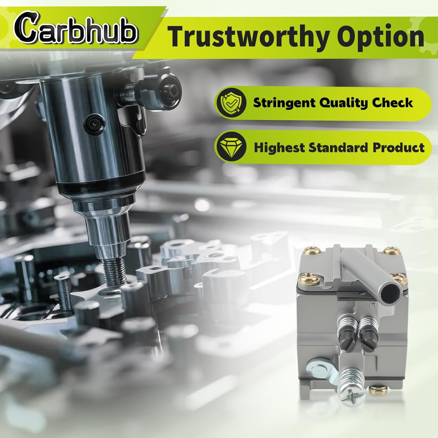 Carbhub Carburetor Carb Fit for STIHL Chainsaw 038 MS380 MS381 038 AV Chainsaw Replace 11191200602, 0000 400 1300, 1119 120 0605 with Ignition Coil Fuel line Filter