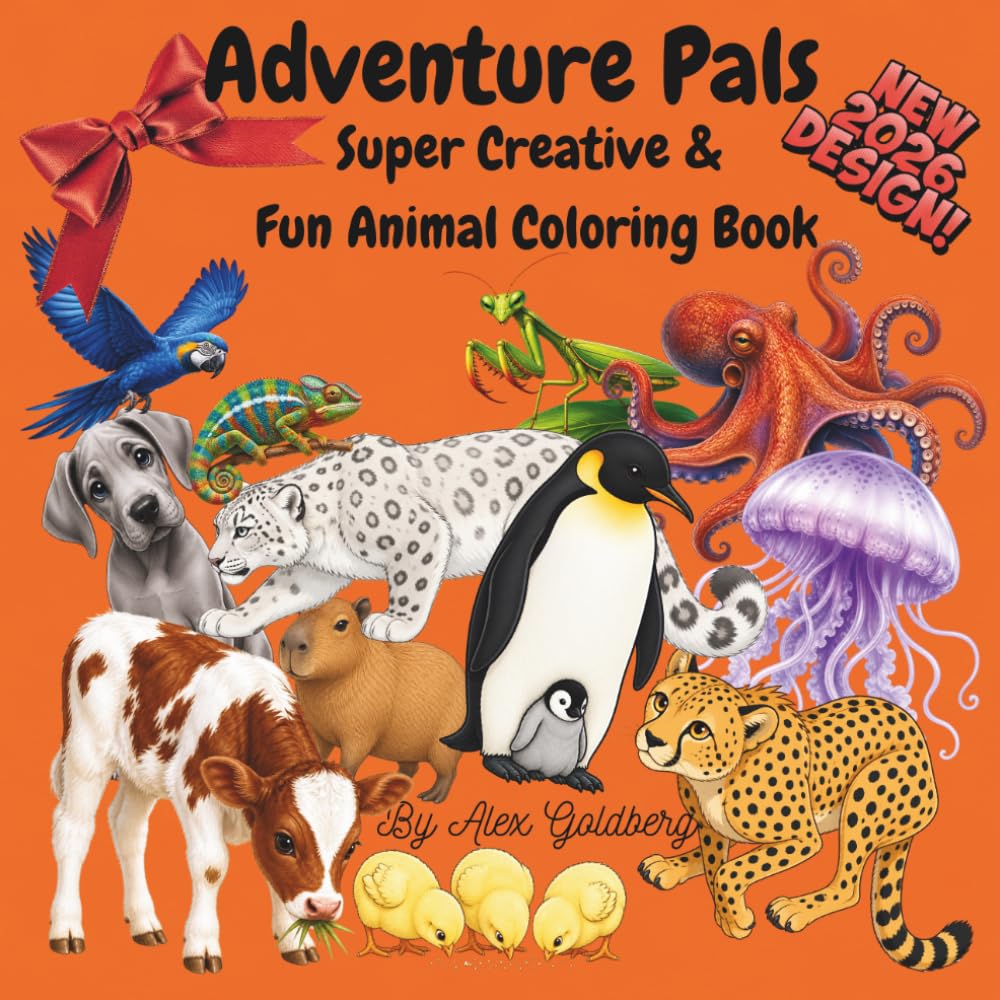 Adventure Pals: Supper Creative & Fun Animal Coloring Book
