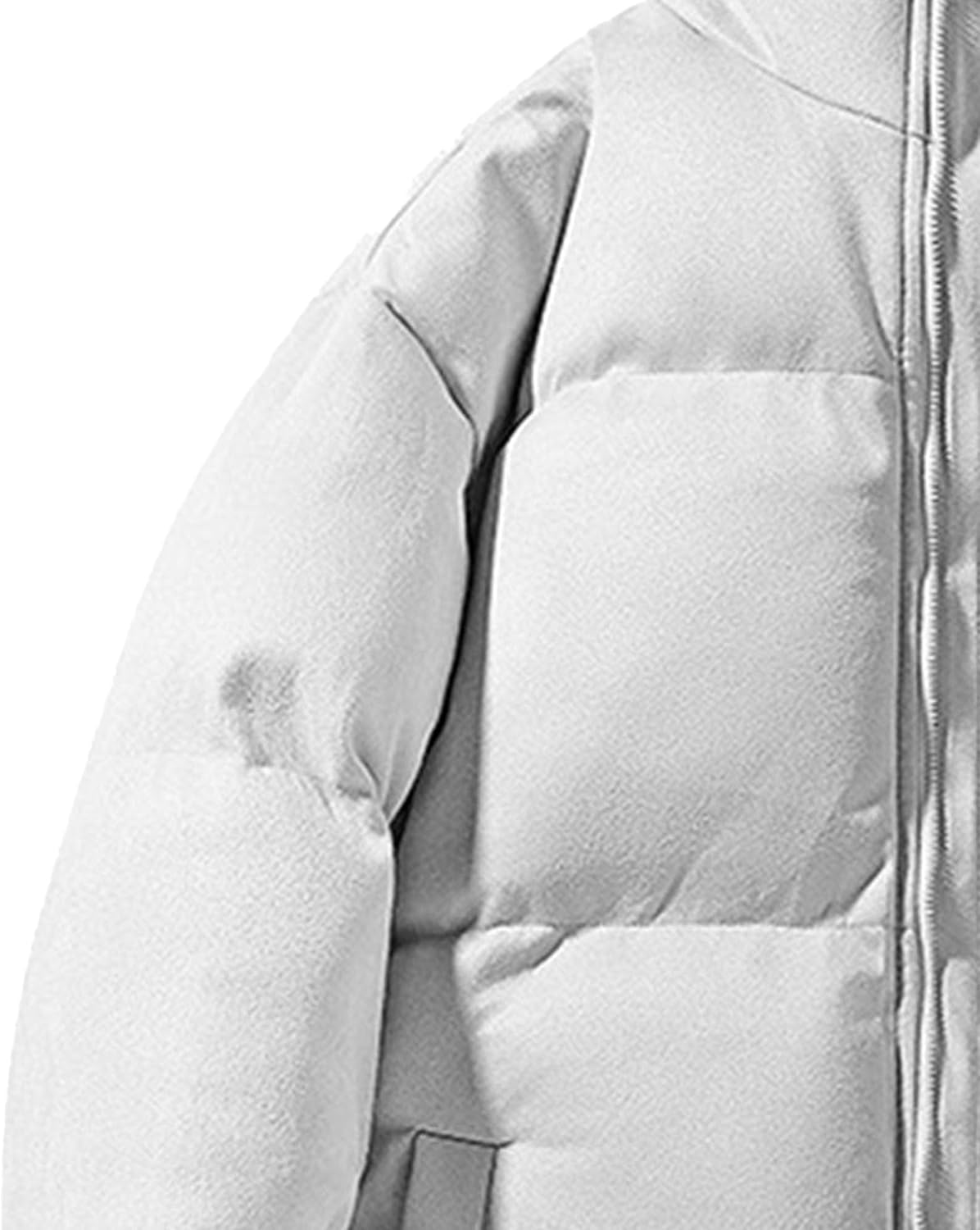 DGHM-JLMY Men's Casual Cozy Thickened Down Jacket winter simple collar down jacket loose fit solid color down jacket