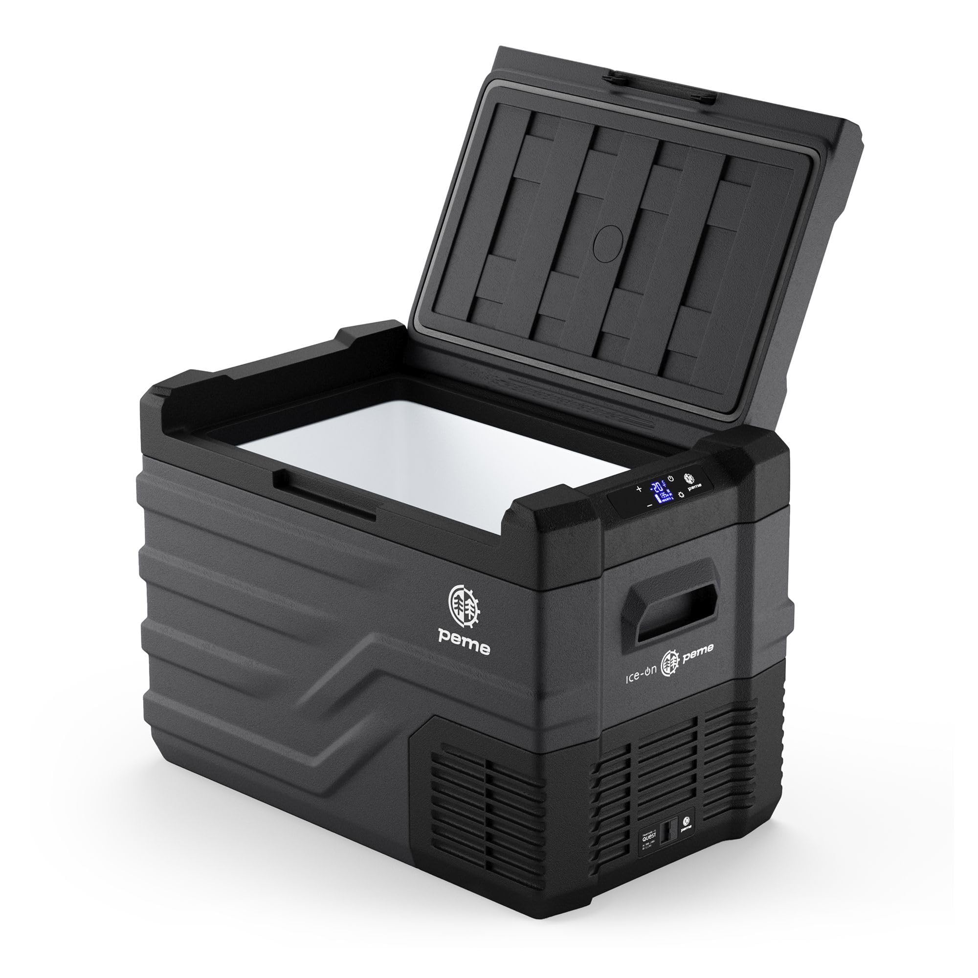 Peme Kühlbox Auto Kompressor Elektrisch Camping Kühlschrank Tragbar 35,3L 12V 24V 220-240V LCD Display