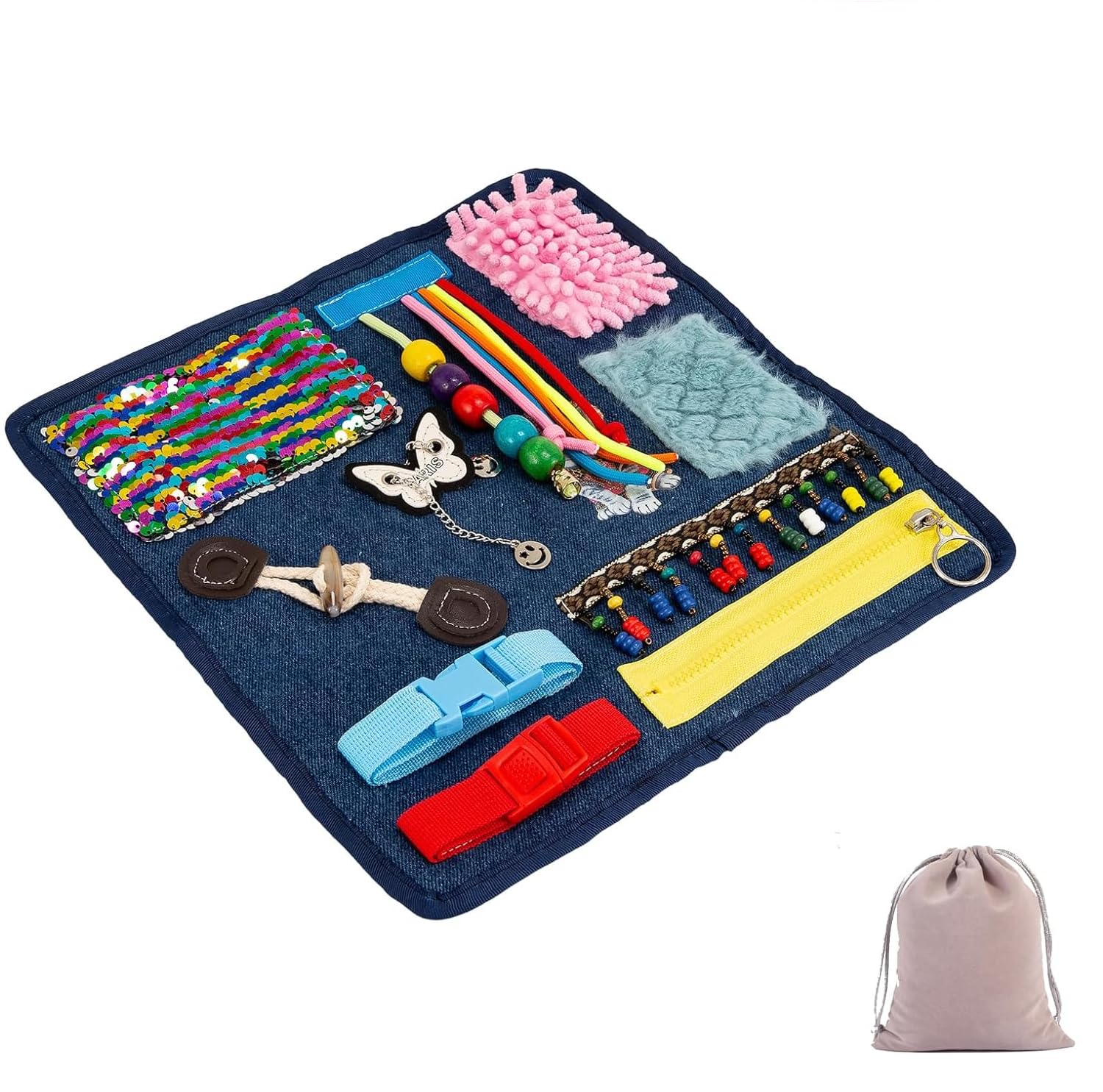 Elderly Dementia, restlessness Blanket, Alzheimer's Disease Products, Sensory Blanket, Autism Activity pad, Anxiety Relief