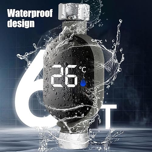 Miniatura 2 de Medidor de temperatura del agua de la ducha, pantalla digital LED, medidor de temperatura del agua  Termostato de baño impermeable multiusos para el