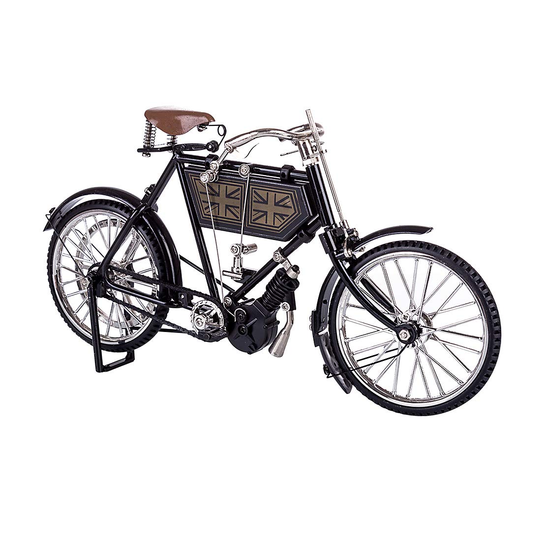 Metalowy model roweru DIY samodzielnego montażu, symulowany, dekoracyjny model roweru, zestaw metalowych modeli dorosłych