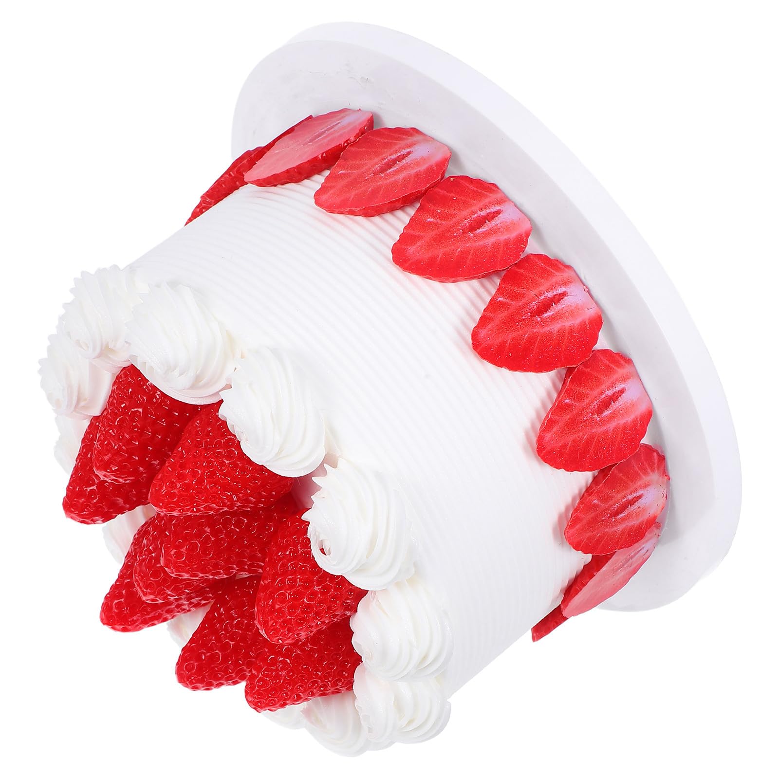 Gâteau anniversaire artificiel réaliste pour vitrine et décoration de fête