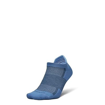 Feetures High Performance Max Cushion Tab Quarter Length Socks Shoes Denim Daze
