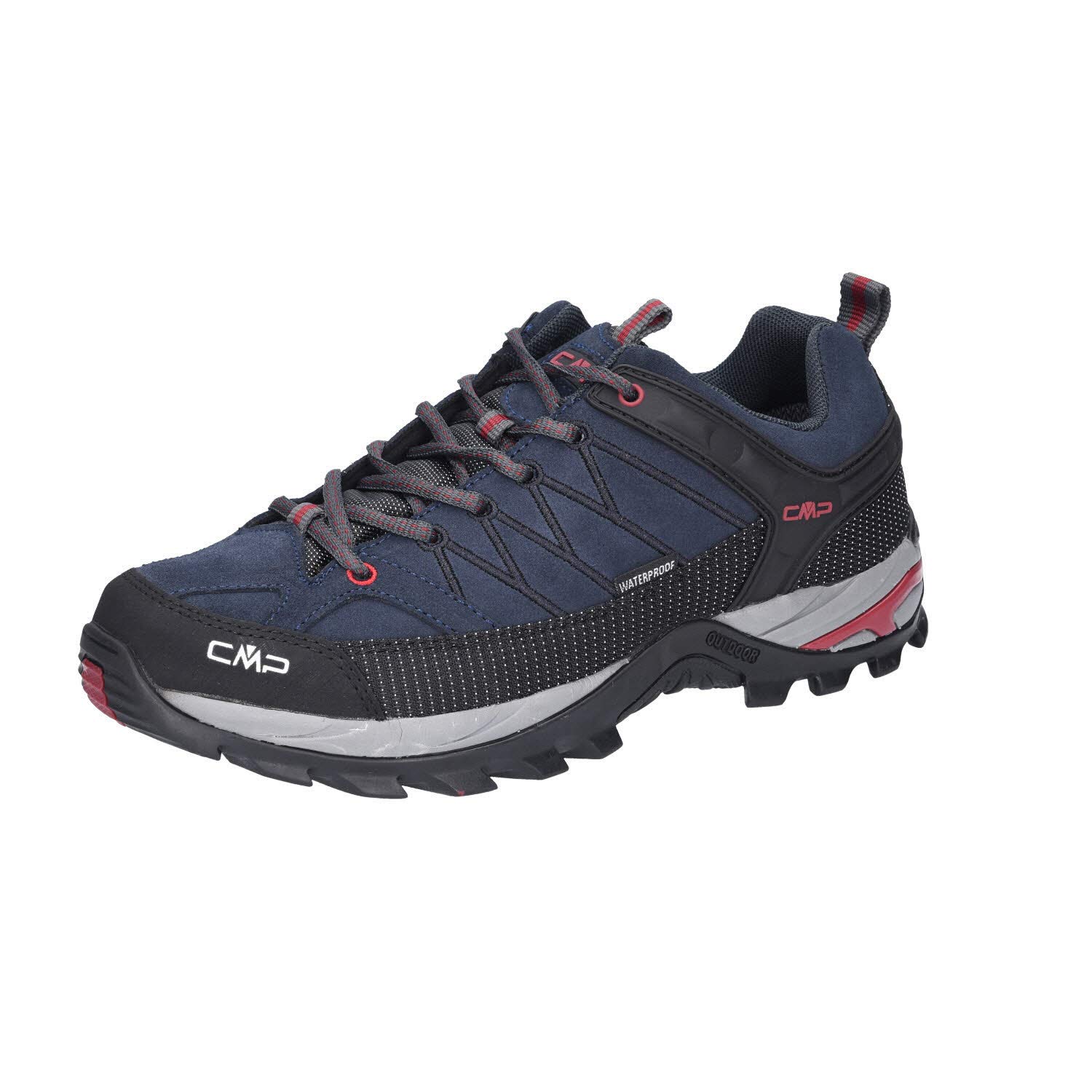 CMP Rigel Low Trekking Shoes Wp, Scarpe da trekking Uomo, Asphalt-Syrah 62BN, 45 EU