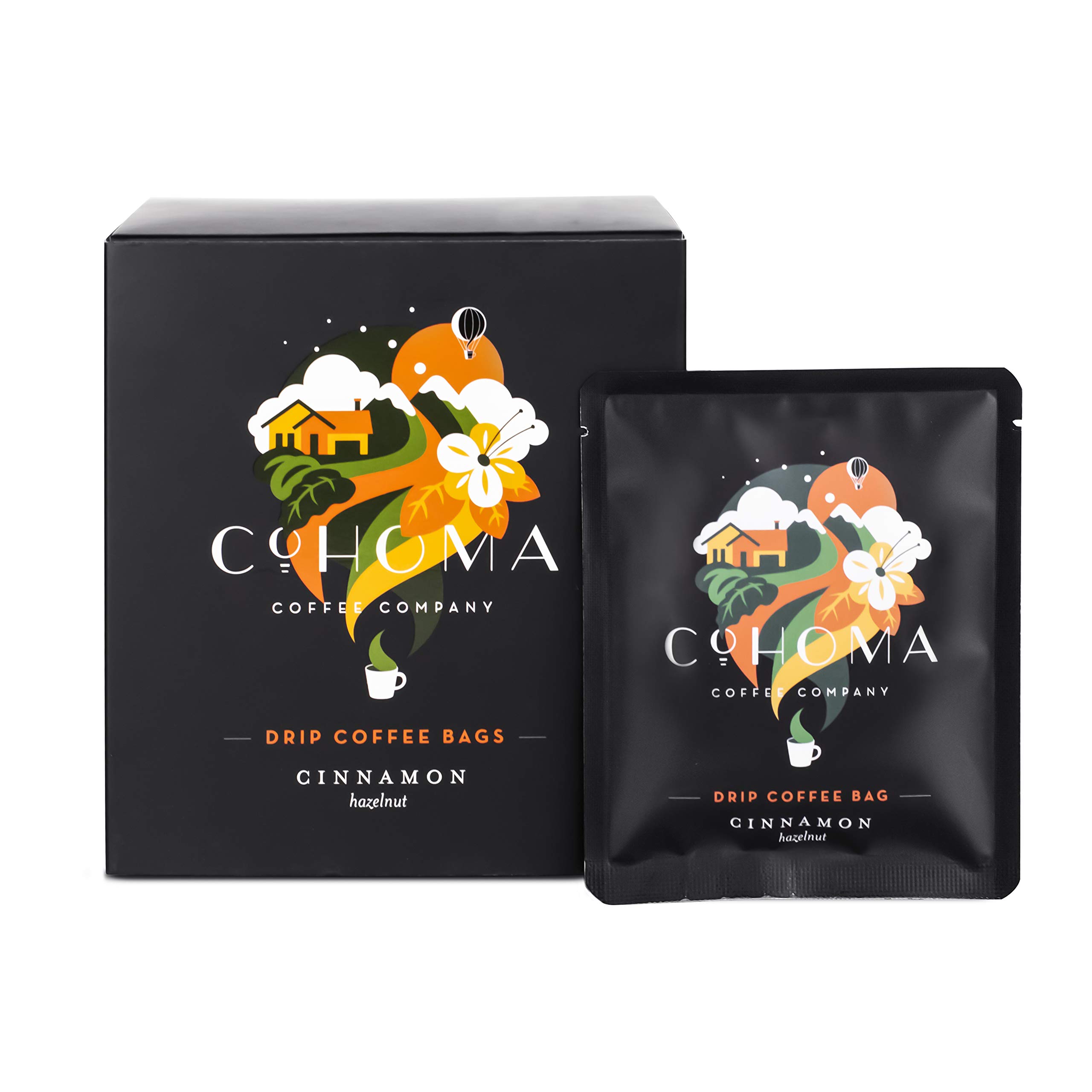 Cohoma Coffee Cinnamon Hazelnut Drip Coffee Bags I Pack of 10 I Made with 100% AA+ Grade Arabica Coffee (B07P5R524T) Amazon Price History, Amazon Price Tracker
