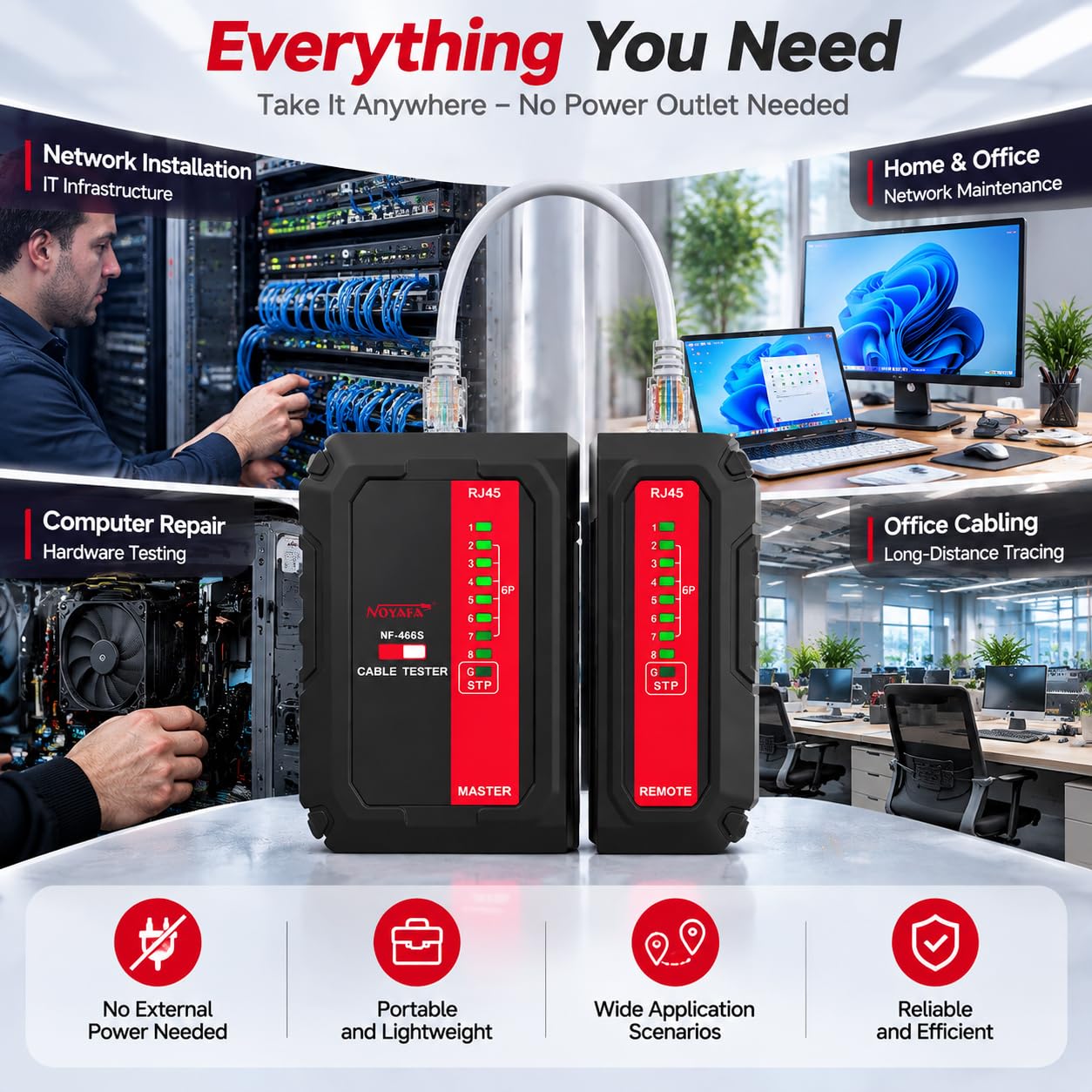 NOYAFA Network Cable Tester - Test All Cables! -6 NOYAFA Network Cable Tester - Test All Cables! -6