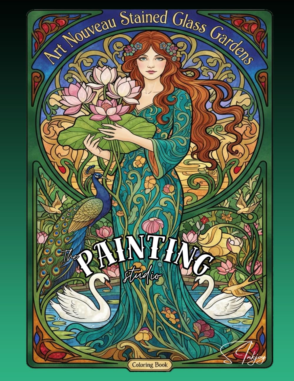 Art Nouveau Stained Glass Gardens: The Painting Studio