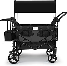 VOOI Stroller Wagon 4 Seater, Wagon for Kids, Collapsible W4 Stroller with Seats with