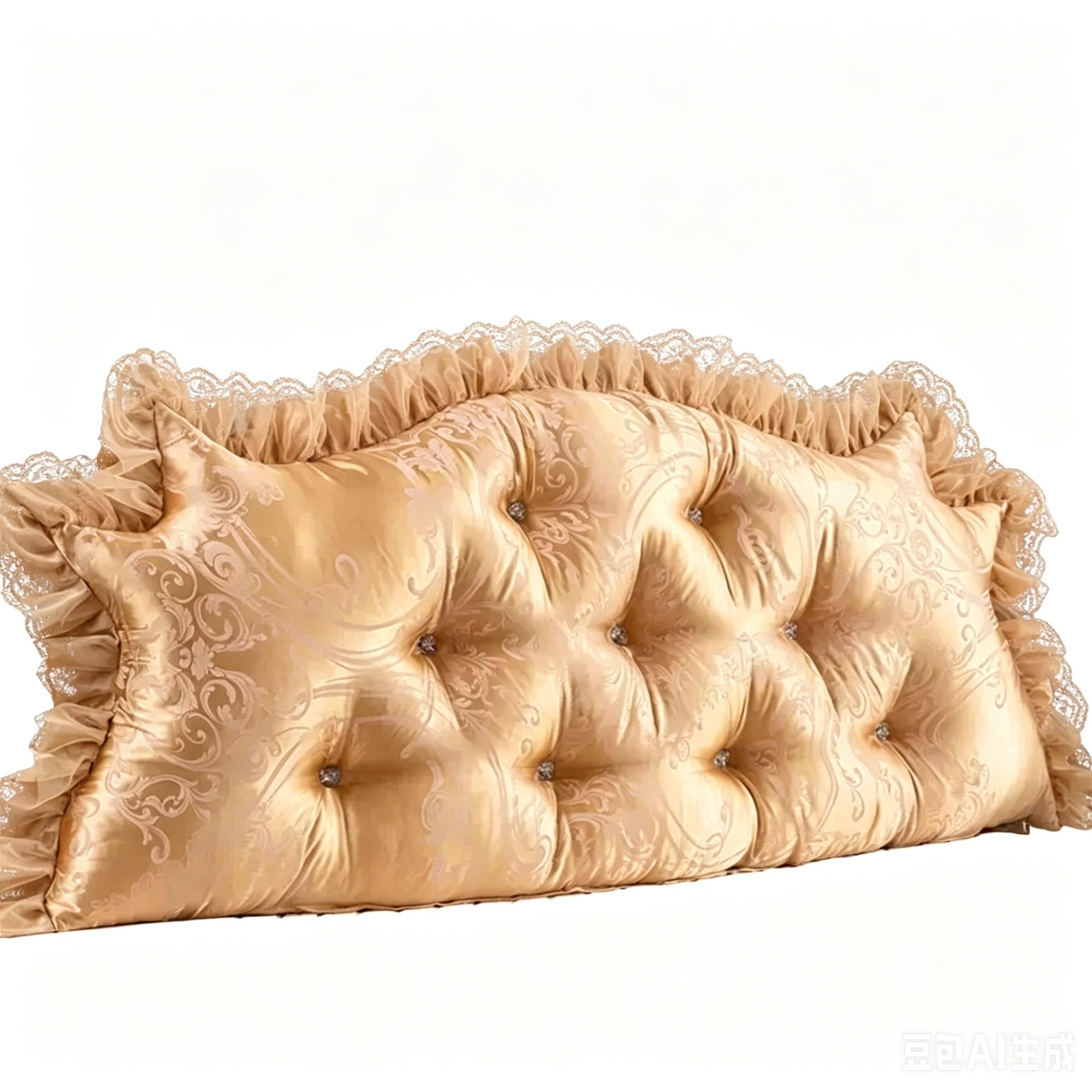 LPATEBCVU Ruffle Bed Backrest Headboard Cushions Bed Back Cushion Large Backrests Pad Double-sided Upholstered Pillows Washable(Color6,Length 150cm)