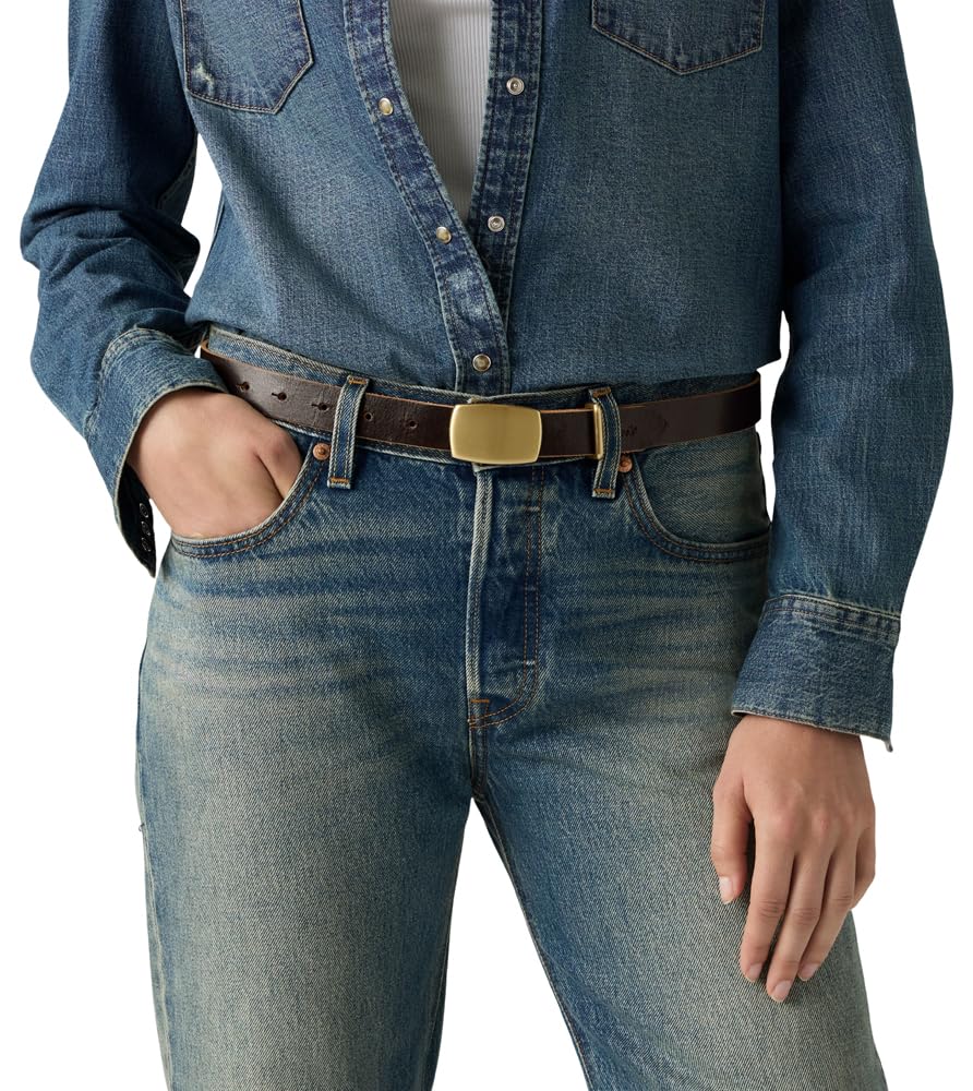 Levi's Presidio Plaque Buckle Belt Ceinture Femme (lot de 1)