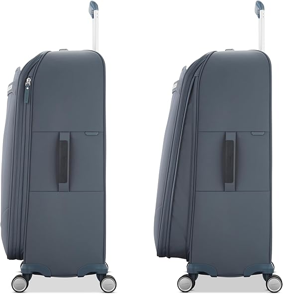 Samsonite Elevation Plus 30-Inch Large Checked Luggage - Expandable Softside Spinner Suitcase - Slate