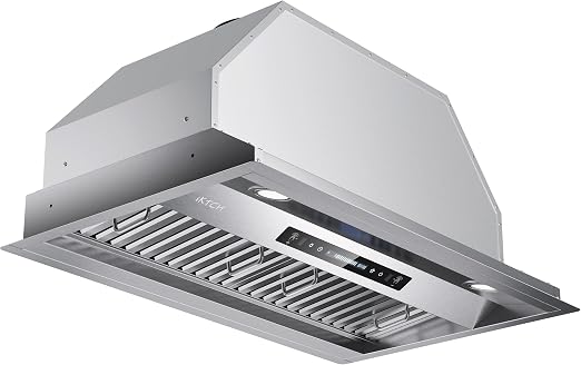 IKTCH 30 inch Built-in/Insert Range Hood 900 CFM, Ducted/Ductless Convertible