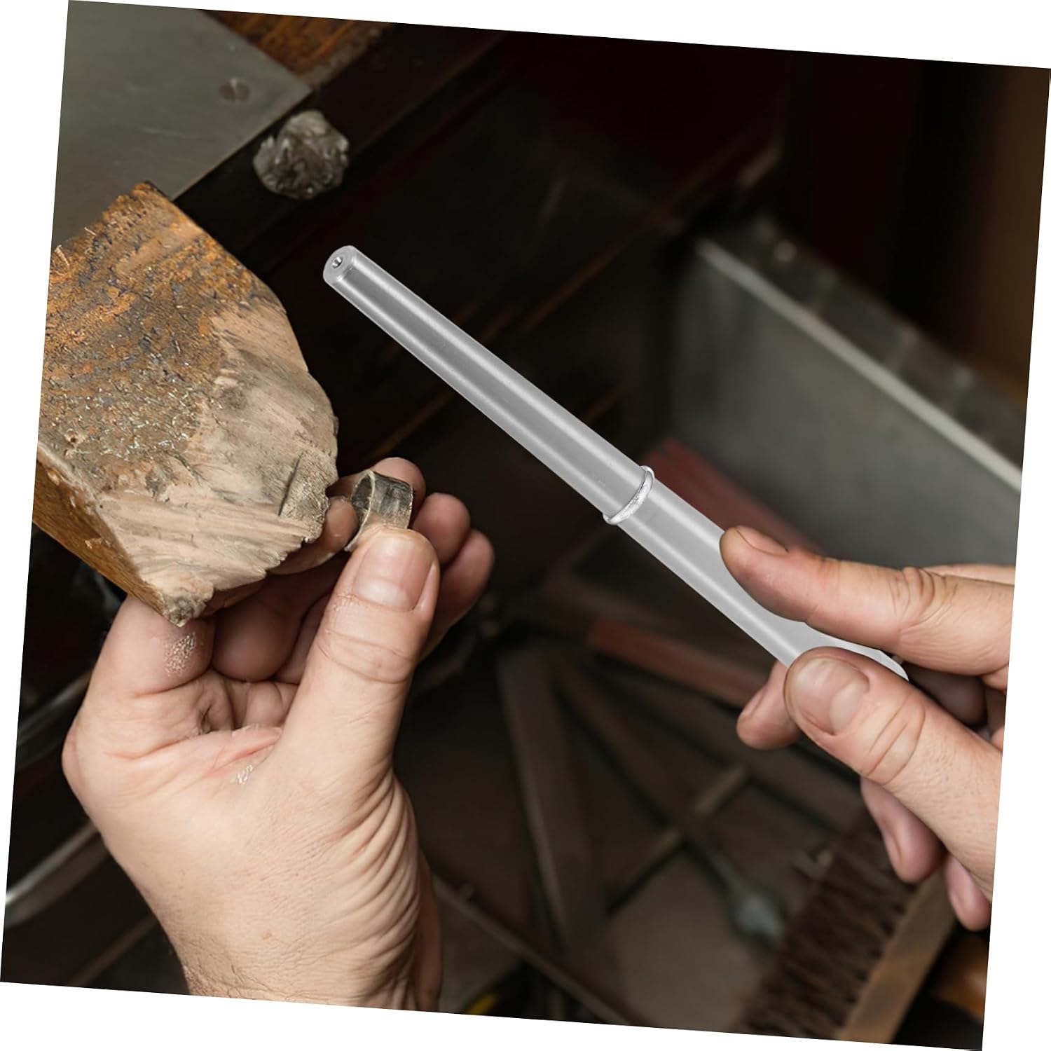 Operitacx Ring Corrector Mandrel Stick for Ring Fitting Essential Jewelry Tool for DIY and Professionals