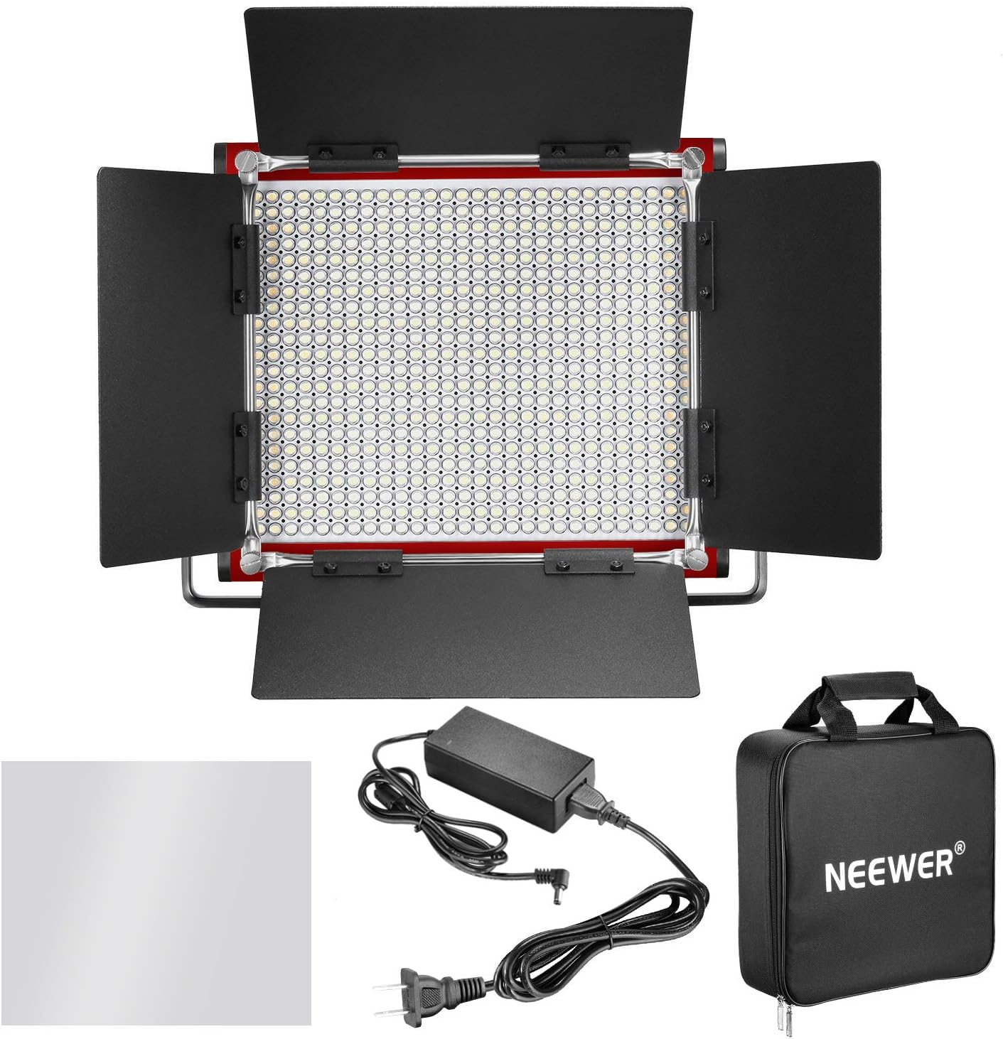 Best Seller Neewer LED Video Light, Bi-Color Dimmable 660 Beads, Durable Metal Frame with U Bracket and Barndoor, 3200-5600K, CRI 96+ for Studio, YouTube, Product Portrait Photography, Video Shooting (Red) Review Product Neewer LED Video Light, Bi-Color Dimmable 660 Beads, Durable Metal Frame with U Bracket and Barndoor, 3200-5600K, CRI 96+ for Studio, YouTube, Product Portrait Photography, Video Shooting (Red)