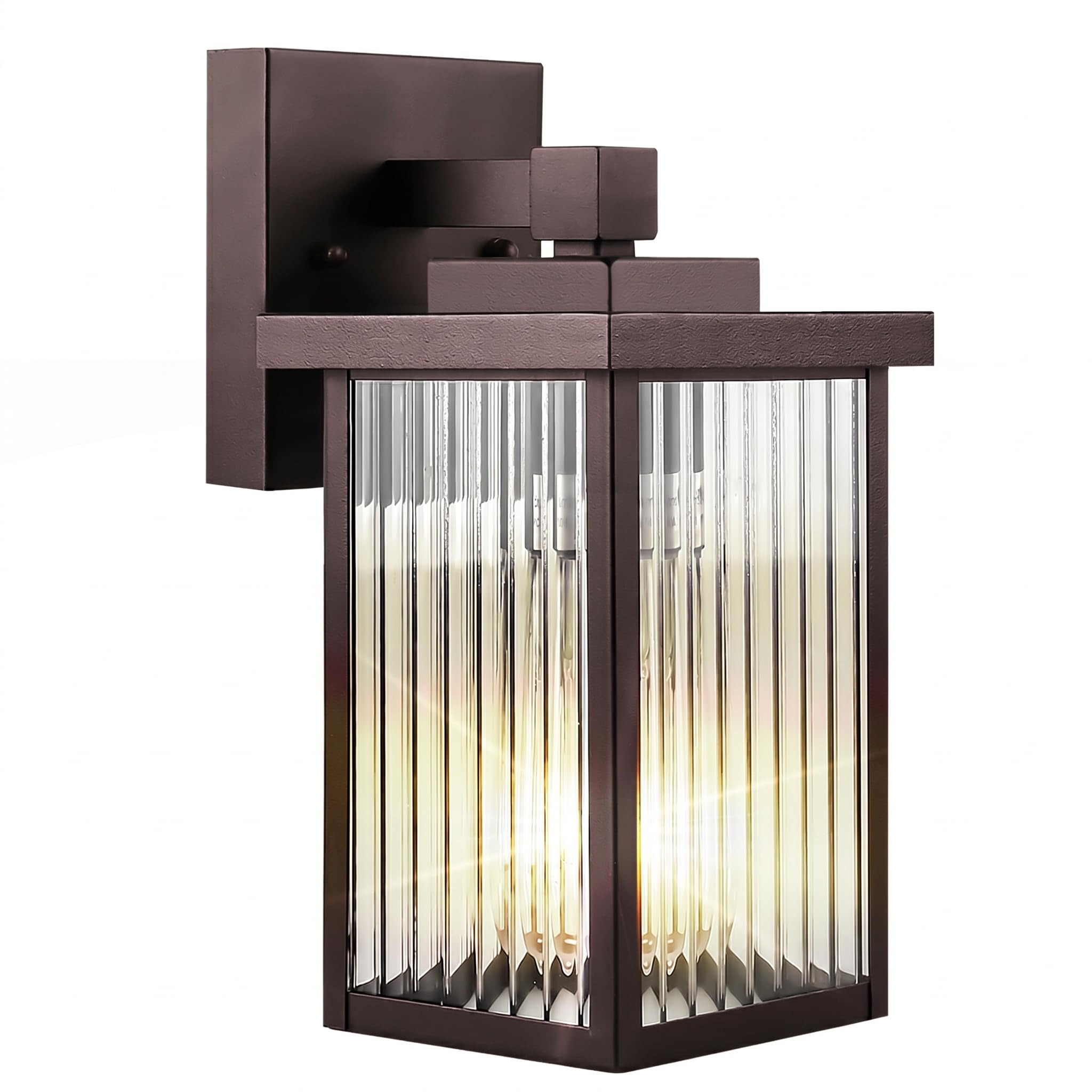Oil-Rubbed Bronze Porch Light, Waterproof Outdoor Wall Light