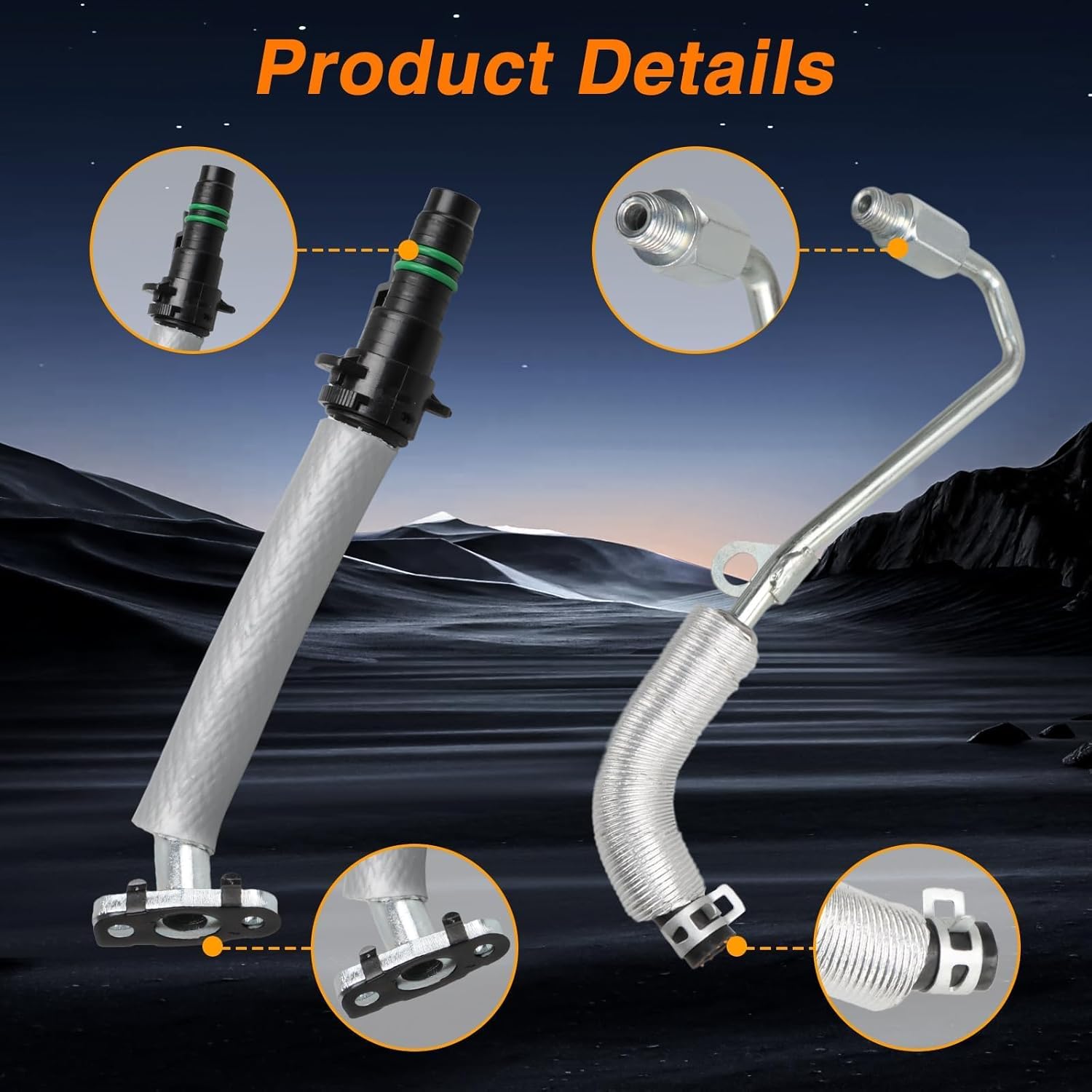 FUSCH Turbo Oil Return Drain Line & Oil Feed Pipe Hose kits Compatible with Chevy Cruze 2011-2016 Sonic 2012-2020 Trax 2015-2021 Buick Encore 2013-2021 1.4L Engine Replace#: 55587854 55592600 55568031