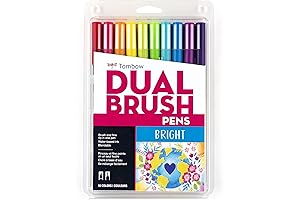 Tombow Dual Brush Pens Set 108: Unleash Your Artistic Potential with Vibrant Hues