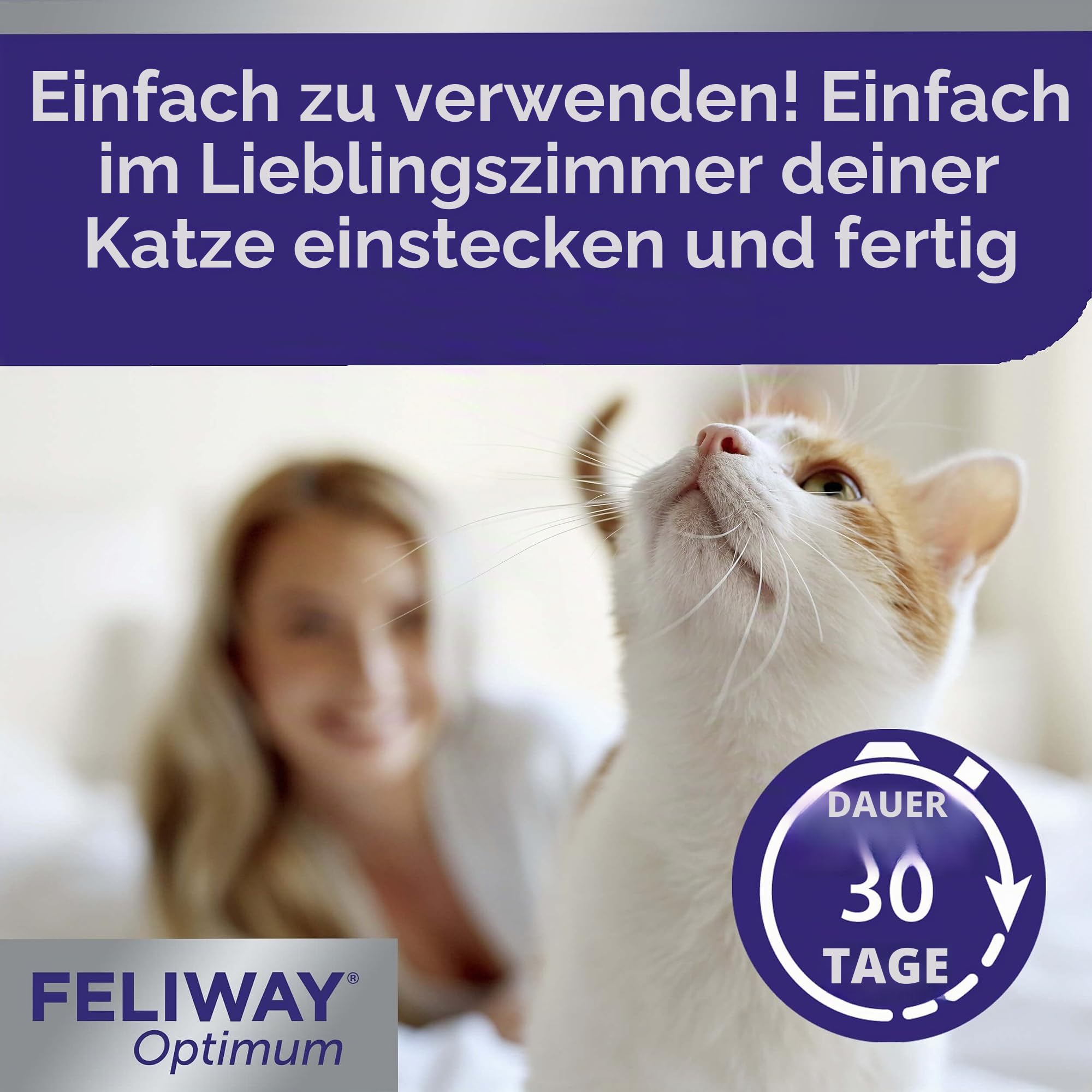 Feliway Optimum Ersatz 48 ml, Standard, 1.25 picometer, 4, One Size
