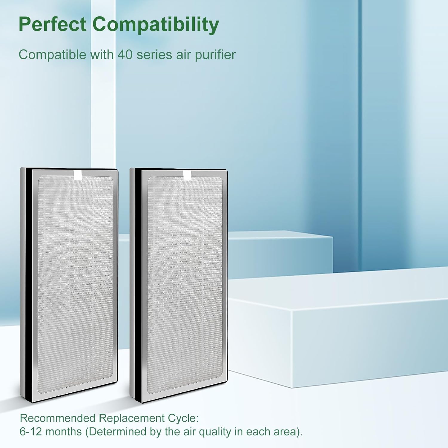 4 Pack 40 Replacement Filter for MA Air Puri-Fier Models 40, 3-in-1 Contains Pre-Filter and Activated Carbon Fil-ter。 - Image 5