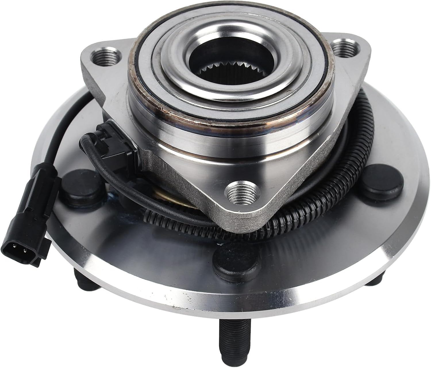 KUSATEC 515126 Front Wheel Bearing and Hub Assembly Compatible with 2009-2011 Dodge Ram 1500, 5 Lug Bolts w/ABS