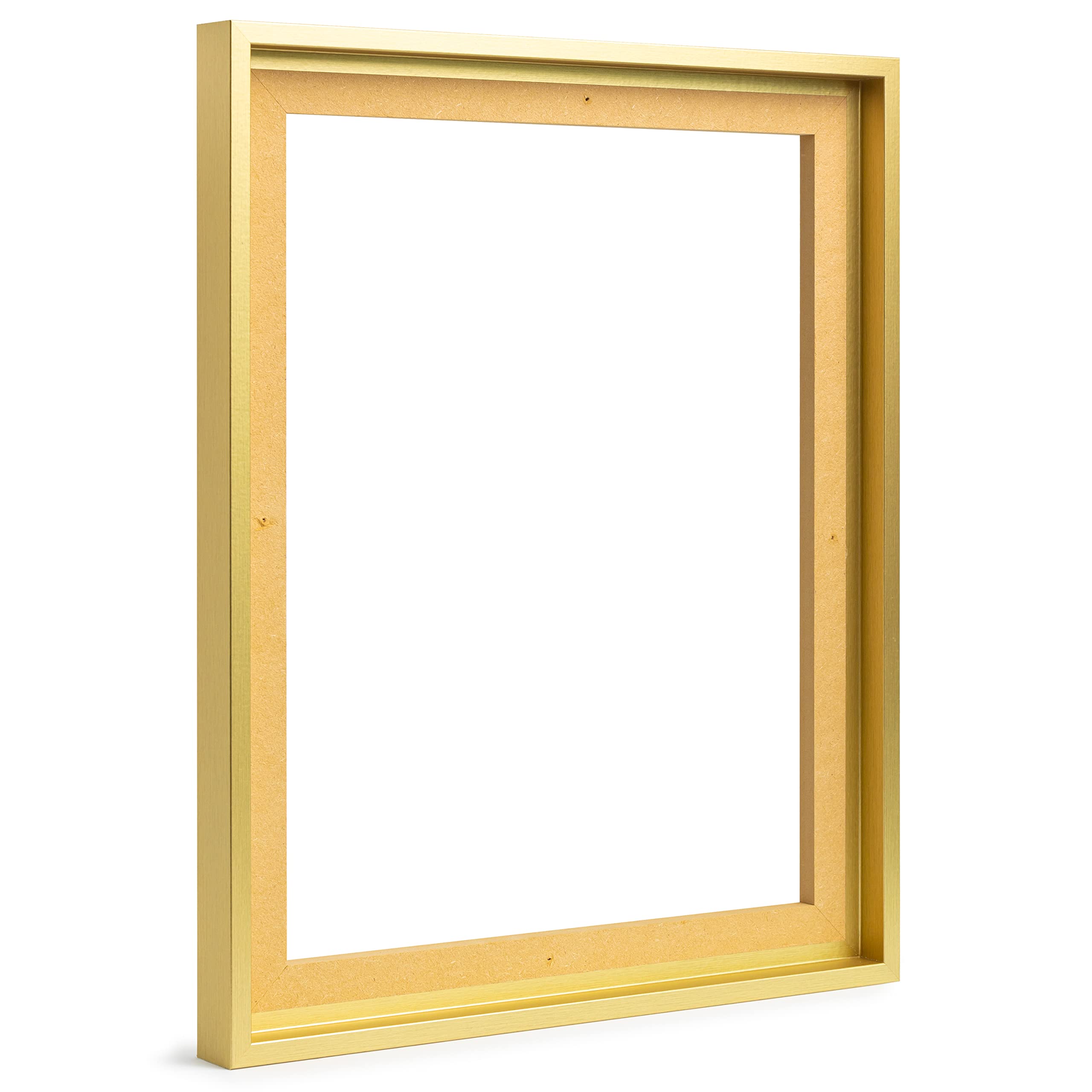 Ramka na zdjęcia pusta ramka na płótnie obrazy na blejtramie | format 70 x 70 cm kolor złoty